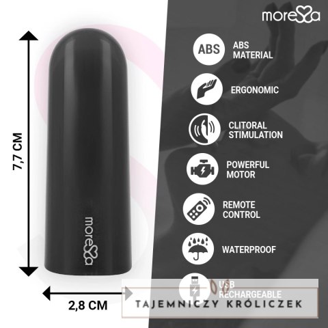 Moressa Nix Czarny - Pilot bezprzewodowy, 7 trybow, silikon medyczny MORESSA