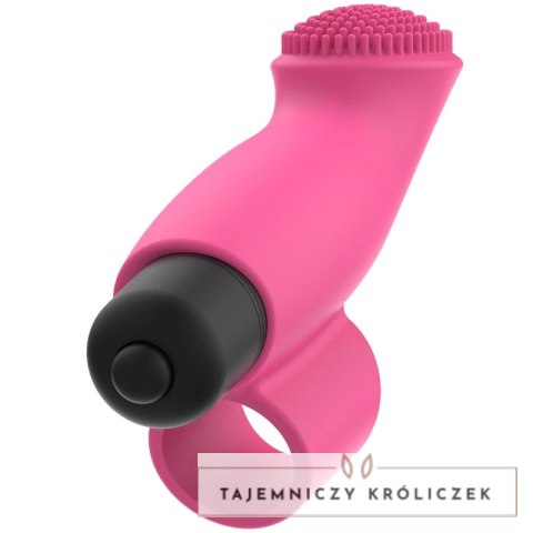 OHMAMA Finger Vibe Edycja Świąteczna - silikonowy mini masażer 89 mm rożowy OHMAMA
