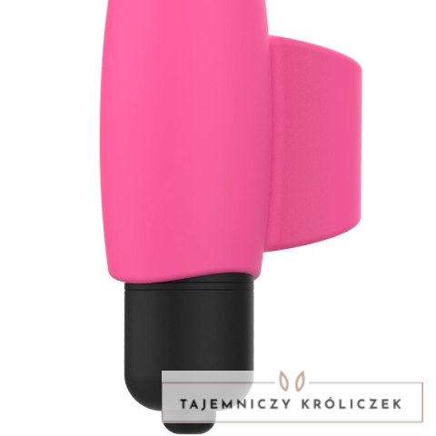 OHMAMA Finger Vibe Edycja Świąteczna - silikonowy mini masażer 89 mm rożowy OHMAMA