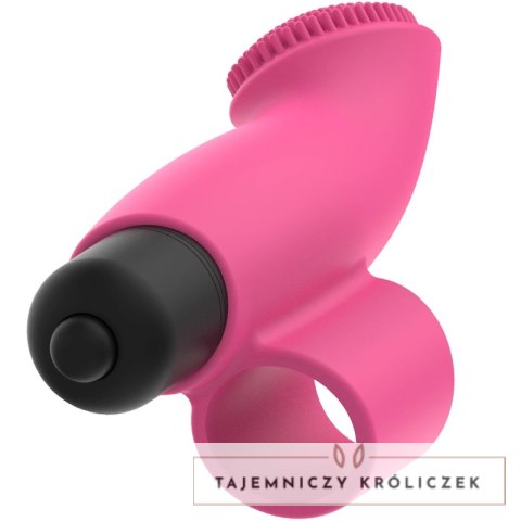 OHMAMA Finger Vibe Edycja Świąteczna - silikonowy mini masażer 89 mm rożowy OHMAMA