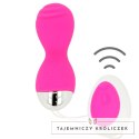 OHMAMA Jajko wibrujące elastyczne z pilotem USB silikon 8,5cm OHMAMA
