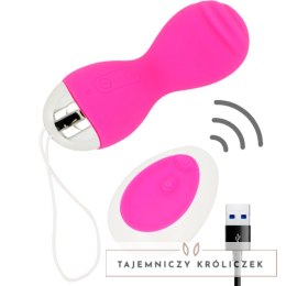 OHMAMA Jajko wibrujące elastyczne z pilotem USB silikon 8,5cm OHMAMA