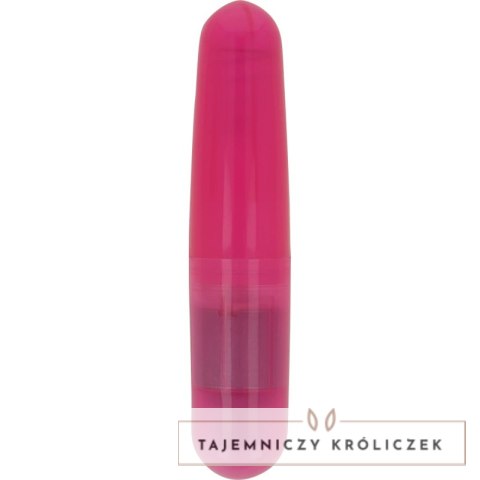 OHMAMA Rożowy Wibrujący Mini Pocisk PCV 110x23mm na baterie AA OHMAMA