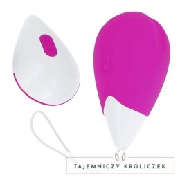 OHMAMA Teksturowane Jajko Wibrujące 10 Trybow Fioletowo-Białe USB OHMAMA
