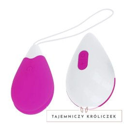 OHMAMA Teksturowane Jajko Wibrujące 10 Trybow Fioletowo-Białe USB OHMAMA