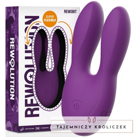 Rewolution REWOBIT Duet Flex - elastyczny stymulator, 2 silniki, wodoodporny REWOLUTION