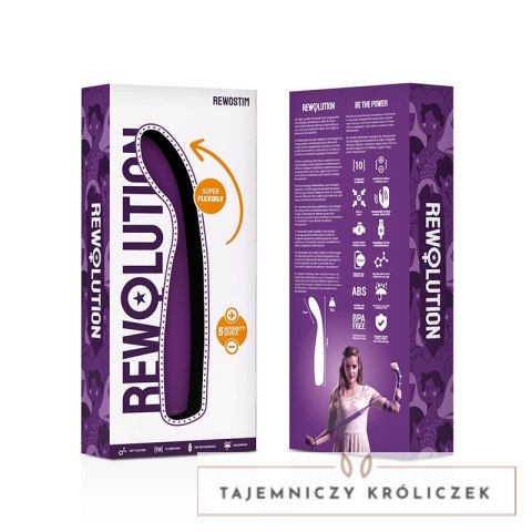 Rewolution REWOSTIM Elastyczny Wibrator FlexREWO, 19 cm, wodoodporny REWOLUTION