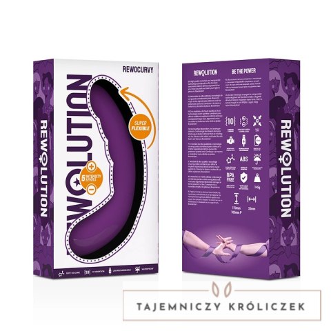 Rewolution Rewocurvy - Elastyczny model ładowany, silikon medyczny, 17 cm REWOLUTION