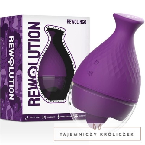 Rewolution Rewolingo - wibrujący model z dynamicznym językiem, fioletowy REWOLUTION
