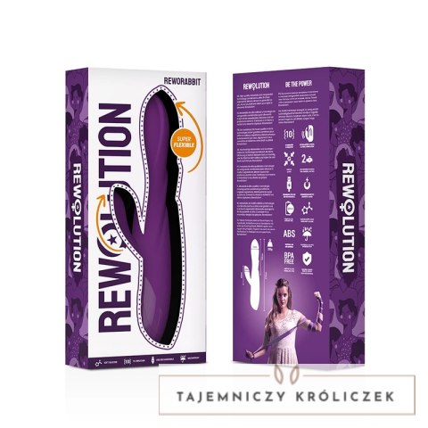 Rewolution Reworabbit elastyczny model z podwojnym silnikiem 21 cm rożowy REWOLUTION