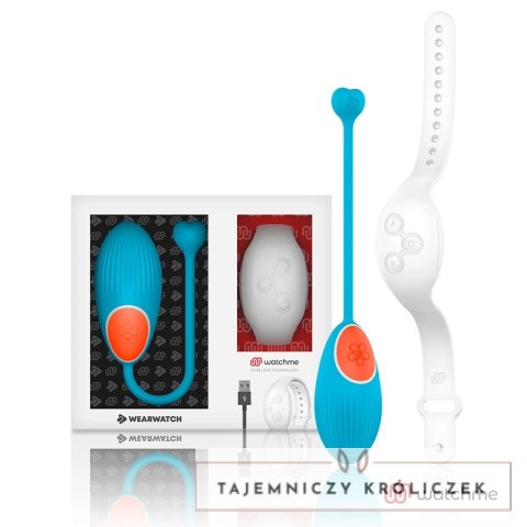 WEARWATCH Egg Blue - Zdalnie sterowana maszyna intymna WATCHME, silikon WEARWATCH