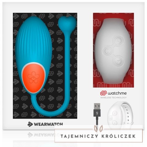 WEARWATCH Egg Blue - Zdalnie sterowana maszyna intymna WATCHME, silikon WEARWATCH