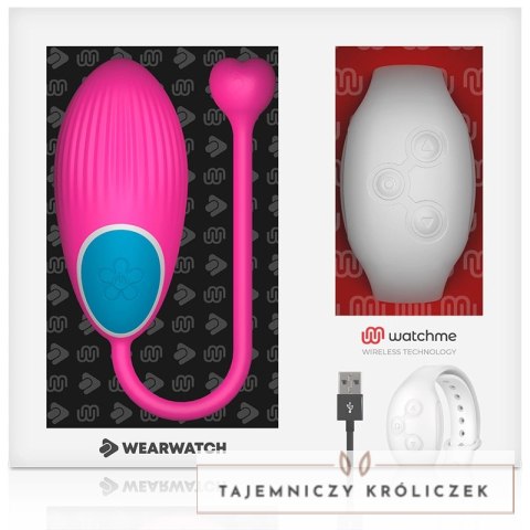 WEARWATCH Egg Fuksja - model z pilotem WATCHME, silikon medyczny, 7 trybow WEARWATCH