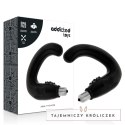 Addicted Toys masażer analny czarny TPR z wibracją ergonomiczny ADDICTED