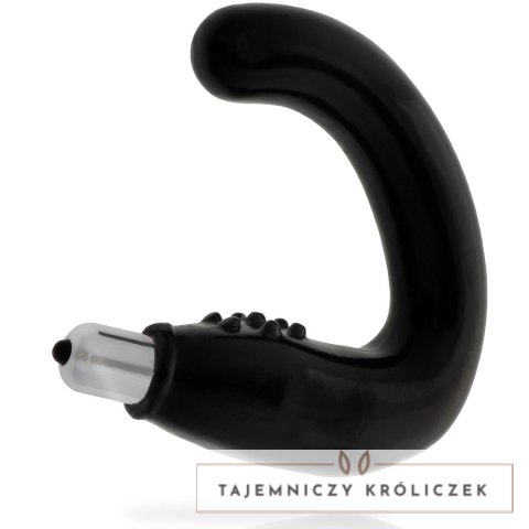 Addicted Toys masażer analny czarny TPR z wibracją ergonomiczny ADDICTED