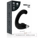 Addicted Toys masażer analny czarny TPR z wibracją ergonomiczny ADDICTED