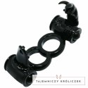 Baile Sweet Ring podwojny system wibracyjny z krolikiem, czarny BAILE