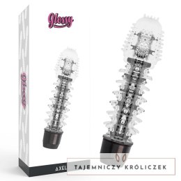 Glossy Axel Black - wibrujący system intymny TPE 14 cm wodoodporny GLOSSY
