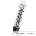 Glossy Axel Black - wibrujący system intymny TPE 14 cm wodoodporny GLOSSY