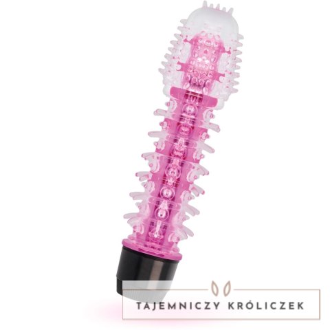 Glossy Axel Pink - wibrator anatomiczny z TPE, 14 cm, wodoodporny GLOSSY