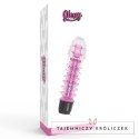 Glossy Axel Pink - wibrator anatomiczny z TPE, 14 cm, wodoodporny GLOSSY