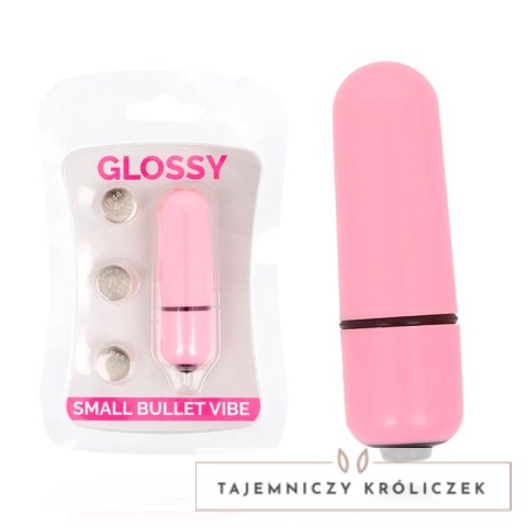Glossy Brilliant Mini Wibrator Bullet Rożowy, wodoodporny, 58mm GLOSSY