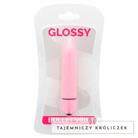 Glossy Brilliant Pink - kompaktowy model wibrujący, wodoodporny 87 mm GLOSSY