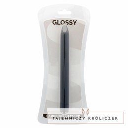Glossy Brilliant Smukły Wibrator Czarny 165 mm ABS Wodoodporny GLOSSY