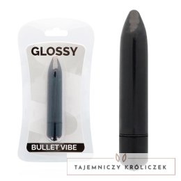 Glossy Brilliant cienki model wibrujący czarny wodoodporny 87mm GLOSSY