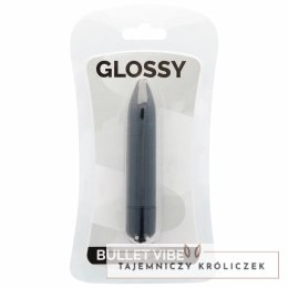 Glossy Brilliant cienki model wibrujący czarny wodoodporny 87mm GLOSSY