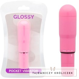 Glossy Brilliant model Deep Rose - kompaktowy wibrator wodoodporny ABS GLOSSY