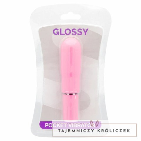 Glossy Brilliant model Deep Rose - kompaktowy wibrator wodoodporny ABS GLOSSY