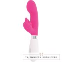 Glossy Elvi Rożowy masażer silikonowy 10 trybow, 12 cm, 2 silniki GLOSSY