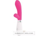 Glossy Jackson silikonowy masażer krolik 10 trybow, rożowy, 12 cm GLOSSY