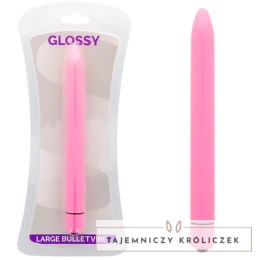 Glossy Slim Vibrator Deep Rose - precyzyjny model wodoodporny ABS 165 mm GLOSSY