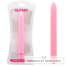 Glossy Slim - wibrujący model precyzyjny, rożowy, wodoodporny ABS GLOSSY