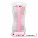 Glossy Slim - wibrujący model precyzyjny, rożowy, wodoodporny ABS GLOSSY
