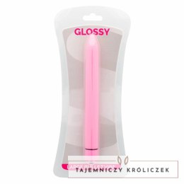 Glossy Slim - wibrujący model precyzyjny, rożowy, wodoodporny ABS GLOSSY