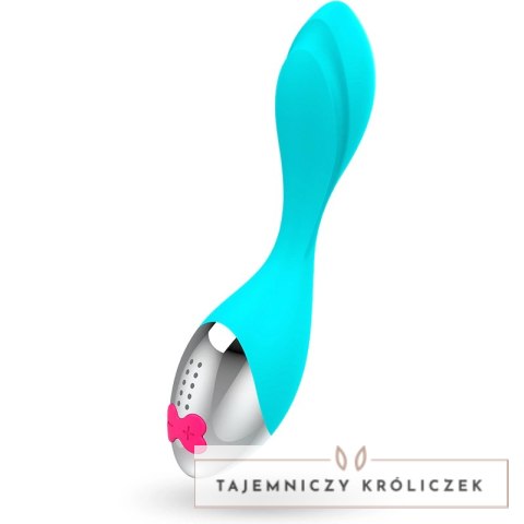 HAPPY LOKY Mini model wibracyjny 7 trybow LED turkusowy USB HAPPY LOKY