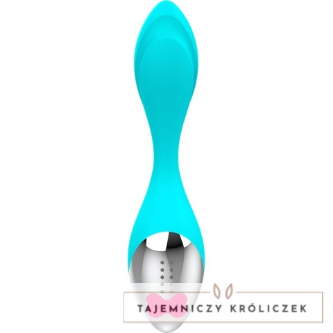 HAPPY LOKY Mini model wibracyjny 7 trybow LED turkusowy USB HAPPY LOKY