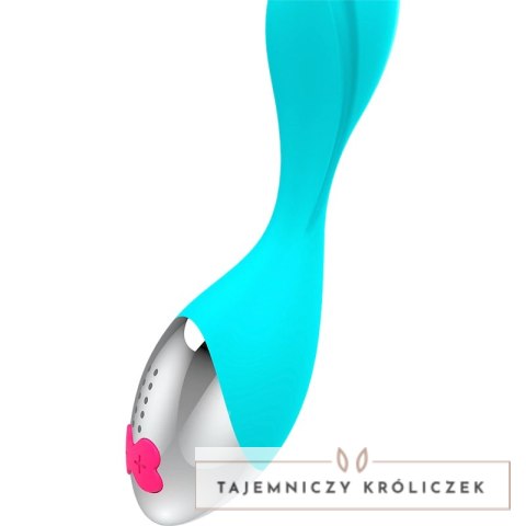 HAPPY LOKY Mini model wibracyjny 7 trybow LED turkusowy USB HAPPY LOKY