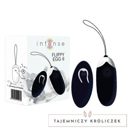 INTENSE Flippy II Jajko Wibrujące z Pilotem Czarny 12 Trybow USB INTENSE