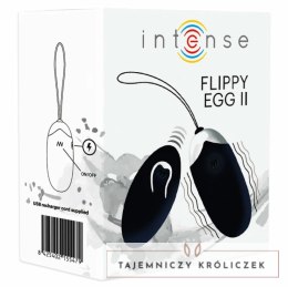 INTENSE Flippy II Jajko Wibrujące z Pilotem Czarny 12 Trybow USB INTENSE