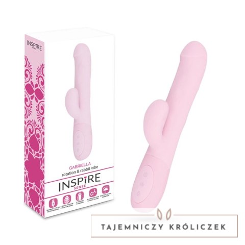 Inspire Sense Gabriella Multifunkcyjny model silikonowy rożowy 23,8 cm INSPIRE