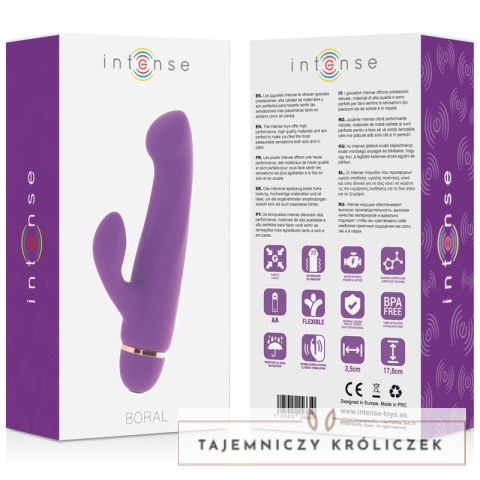 Intense Boralny model silikonowy liliowy 20 trybow wibracji INTENSE