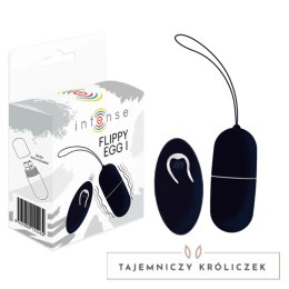 Intense Flippy I jajko zdalnie sterowane czarne silikonowe 12 trybow INTENSE
