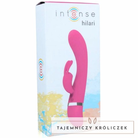 Intense Hilari silikonowy model masażujący, rożowy, 30 trybow, 18,9 cm INTENSE