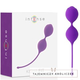 Intense Kisha Fit kulki Kegel silikonowe liliowe - wzmacnianie mięśni INTENSE