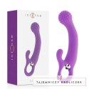 Intense Nailak silikonowy model wibrujący liliowy 17,5 cm wodoodporny INTENSE