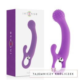 Intense Nailak silikonowy model wibrujący liliowy 17,5 cm wodoodporny INTENSE